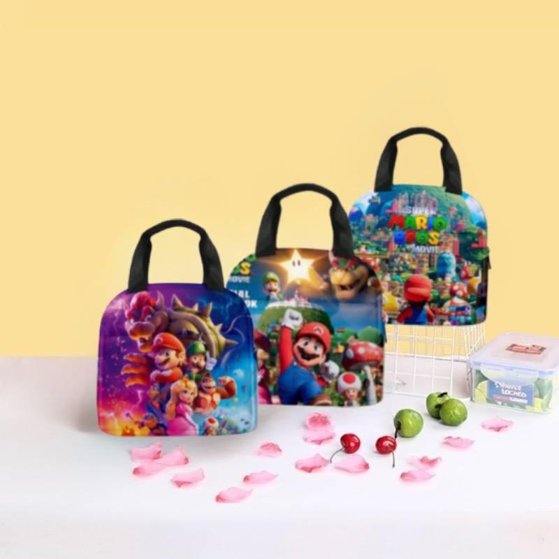 Mario Brothers Lunch Bag For Elementary School Students, Insulated And Waterproof, American Style