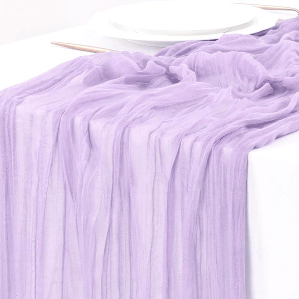 Балийская скатерть-раннер из мятой марли - Свадебный и праздничный декор в богемном стиле