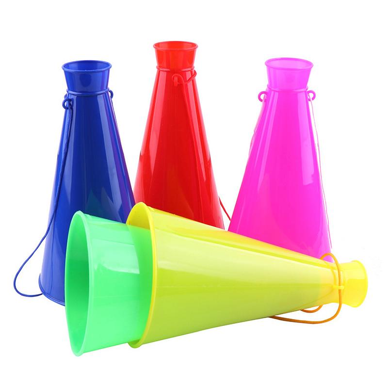 Чирлидеры труба динамик чирлидерство пластиковый рог громкоговоритель труба рог игрушка футбольный фанат труба для вечеринки по случаю дня рождения