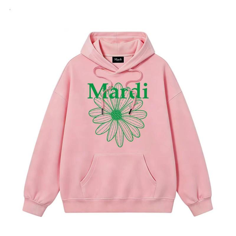 Womens Daisy Print Hooded Sweatshirt Loose Fit Casual Outerwear