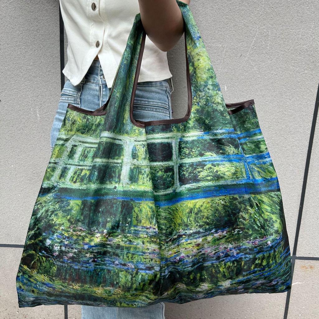 Eco-Friendly Foldable Large Capacity Shoulder Shopping Bag for Women