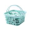 30Pcs With Basket Clothes Pegs Plastic Quilt Towel Clips  for Socks Underwear Towels