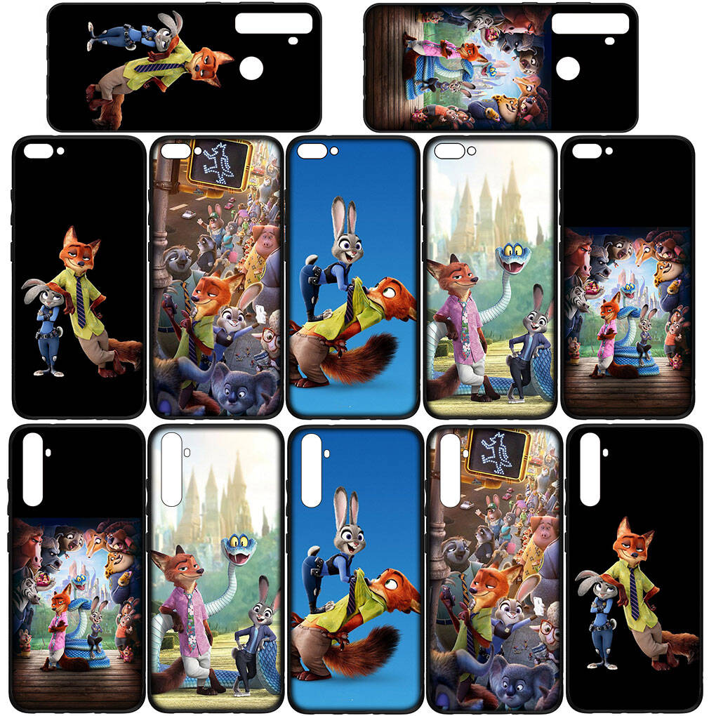 Чехол для телефона для iPhone 17 16 15 Plus Huawei P30 P20 Lite Redmi Note 14 12 11 13 Pro Max OPPO A60 A80 A40 A18 A38 Аниме Джуди Зверополис Гари Ник 2 Чехол