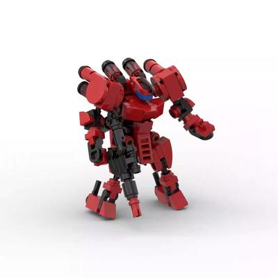 Меха Воин Блоки Модель Игрушки для Мальчиков MOC Робот Экшен Аниме Фигурка Строительные Блоки Детские Игрушки DIY Сборка Кирпичики Игрушка Для Детей