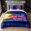 Red Bull Racing Design Bed Bedding Set 1 Duvet Cover + 2 Pillowcases Soft Breathable Household Bed Linens