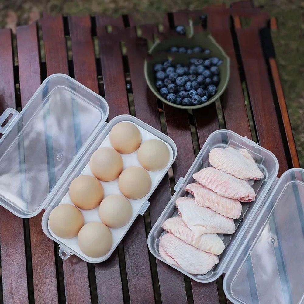 Container Egg Box Anti-fall Eggs Case High Quality Kitchen Organizer For Outdoor Camping