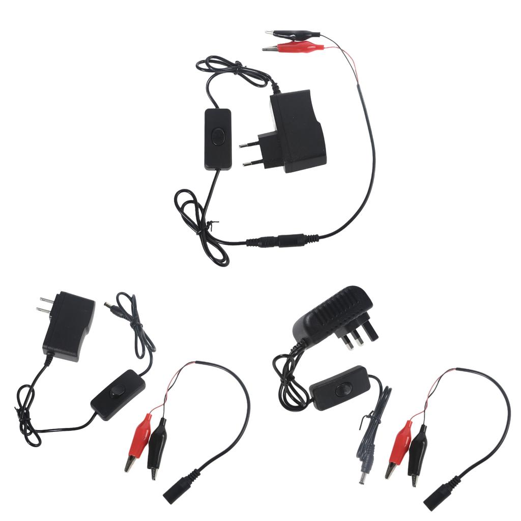 Адаптер питания от переменного тока до 1,5 В, 1 А с переключателем ВКЛ-ВЫКЛ AA LR6 AAA LR03 LR20 Устройство устранения батареи компакт-диска, замена 1 батареи 1,5 В