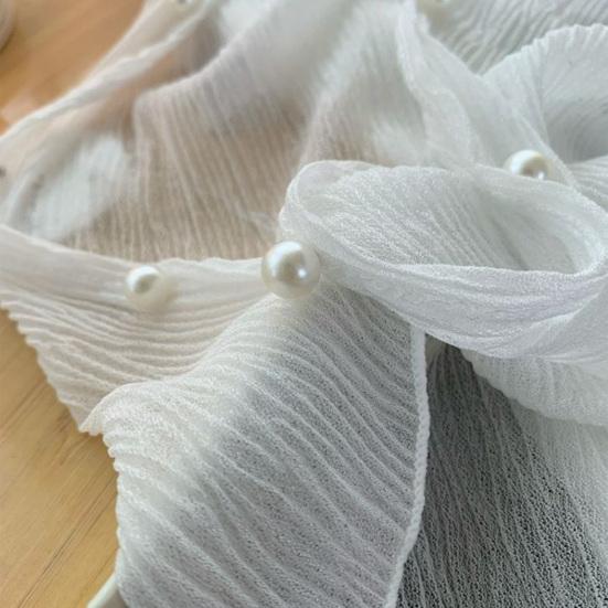 Женская сетчатая прозрачная куртка от солнца с длинным рукавом и застежкой на пуговицы, солнцезащитные рубашки с защитой от ультрафиолета, короткий топ-шаль, летняя пляжная накидка