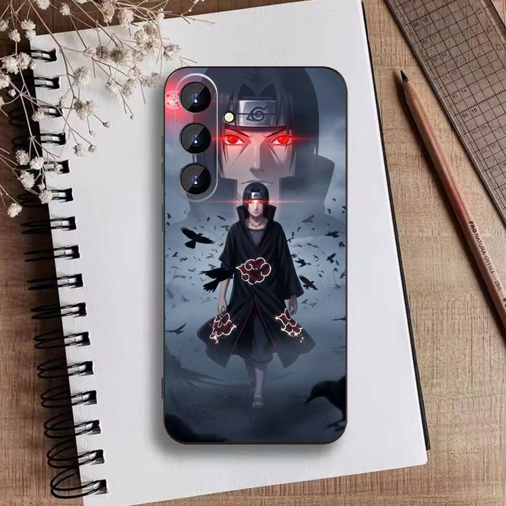 Anime T-Narutos Cover U-Uchiha Phone Case For Samsung Galaxy A73,A21s,A22,A31,A52,A53,A71,A41Soft Black Shell