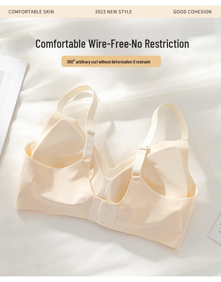 Бесшовный бюстгальтер пуш-ап для женщин: Мягкая, Беспроводная Поддержка против Провисания для Маленькой Груди