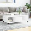 Coffee Table, White, 104x60x35 Cm, Wood-based Material