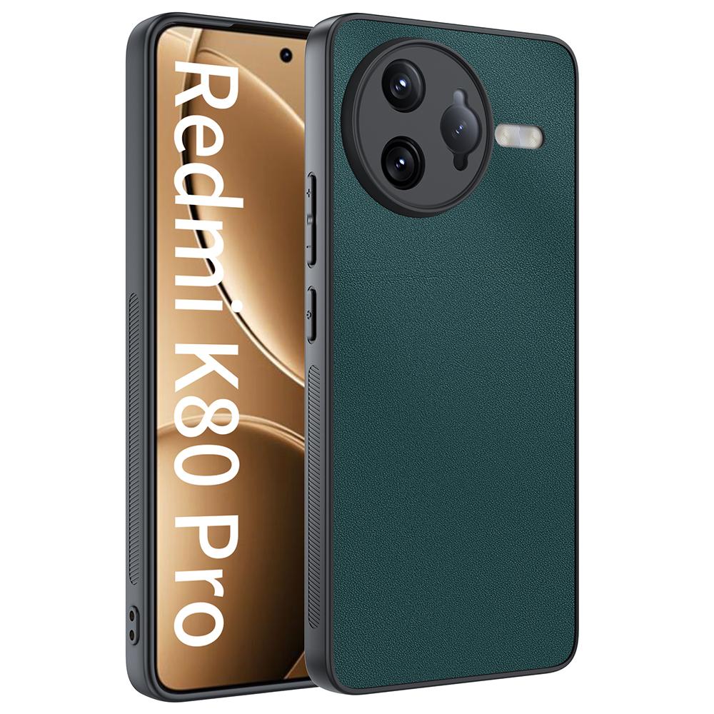 Чехол для Xiaomi Poco F7 Ultra 5G/Redmi K80 Pro 5G с покрытием из ПУ кожи, ПК+ТПУ, противоударный чехол для телефона