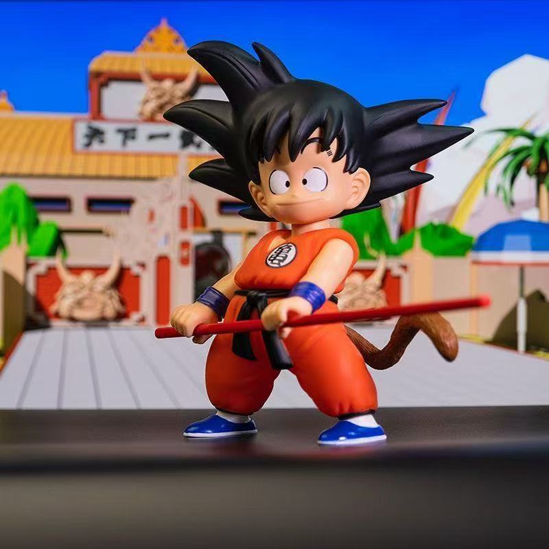 JT studio Same style Wukong holding a stick dragon ballz figures anime Chinese Kung Fu Handsome PVC Mini hot Model Gift Toys