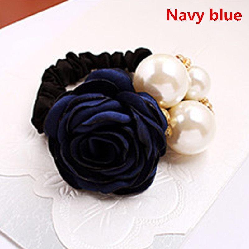 1 шт. женские аксессуары для волос модные большие резинки для волос с цветком розы AVE
