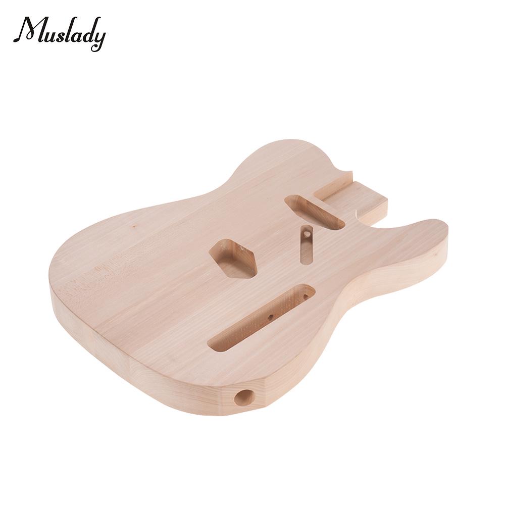 01T DIY Electric Guitar Body Basswood Material Unfinished Guitar Bodies Custom Guitar Barrel Parts