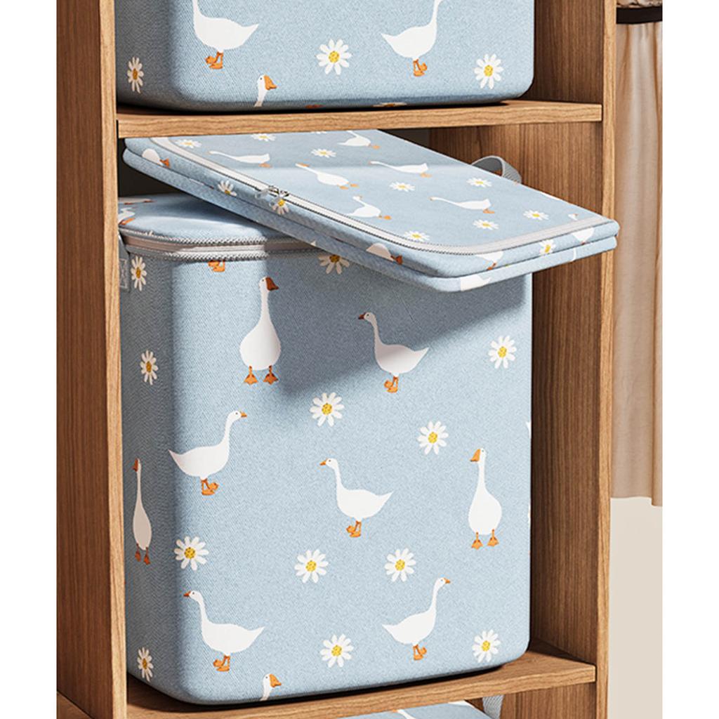 Сумка для хранения большой вместимости для одеял, одежды, из нетканого материала, складная, органайзер для сезонной одежды с ручками