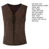 Men Pirate Vest Vintage Medieval Lace Up Solid Color V Neck Sleeveless Cosplay Performance Hallowen Party Role Play Tank Top