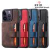 Деловой кошелек RFID-слот для карт Чехол для телефона для iPhone 14 15 Pro Max 14Pro 13 12 11 Держатель для карт Ударопрочный Тонкий Флип-сумка Чехол