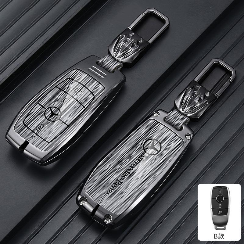 CSA1 Car Key Case Cover For Mercedes Benz E C G M R S Class W204 W212 W176 GLC CLA GLA AMG Protector Keychain Shell Accessories