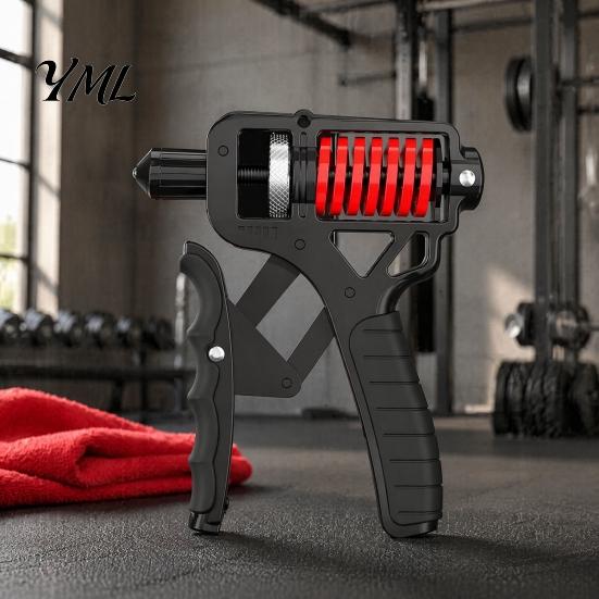 Ergonomic Forearm Strengthener Hand Grip with Counter, 5-165kg Resistance Adjustable Strength Exerciser Trainer Exerciser, Rehabilitation Training