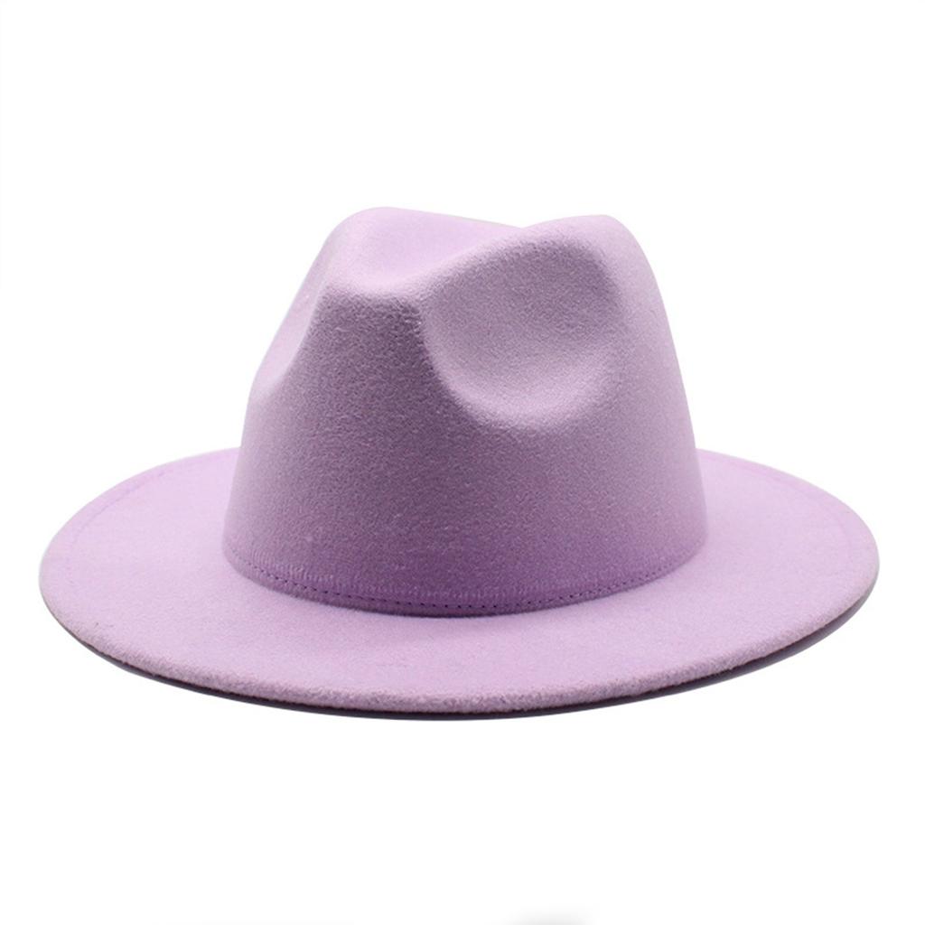 Унисекс Минималистский шерстяной цилиндр Jazz Hat