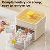 Ice Cube Mold with Lids And Container Press-to-release Ice Tray Double Layer Odor-Free Ice Maker Container for Cocktails Drinks Coffee Tea Whiskey