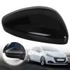 Door Wing Rearview Mirror Cover Cap For Peugeot 208 2008 2012 2013~ Citroen C3 2016~ Chrome/Black Side Mirror Housing