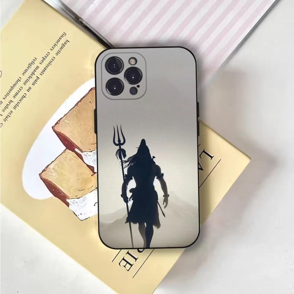 Чехол для телефона Lord Shiva Mahadev Of India для iPhone 16,15,14,13,12,11,Pro,X,XS,Max,XR,Plus,Mini Мягкий черный чехол