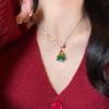 2024 Women's Christmas Tree Pendant Necklace - Festive Clavicle Sweater Chain