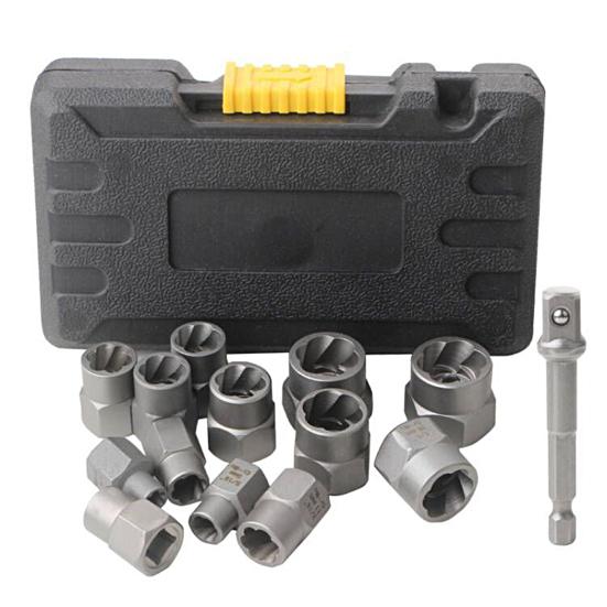 14 шт., инструменты для удаления гаек, набор инструментов для извлечения поврежденных болтов высокой твердости, мастерская