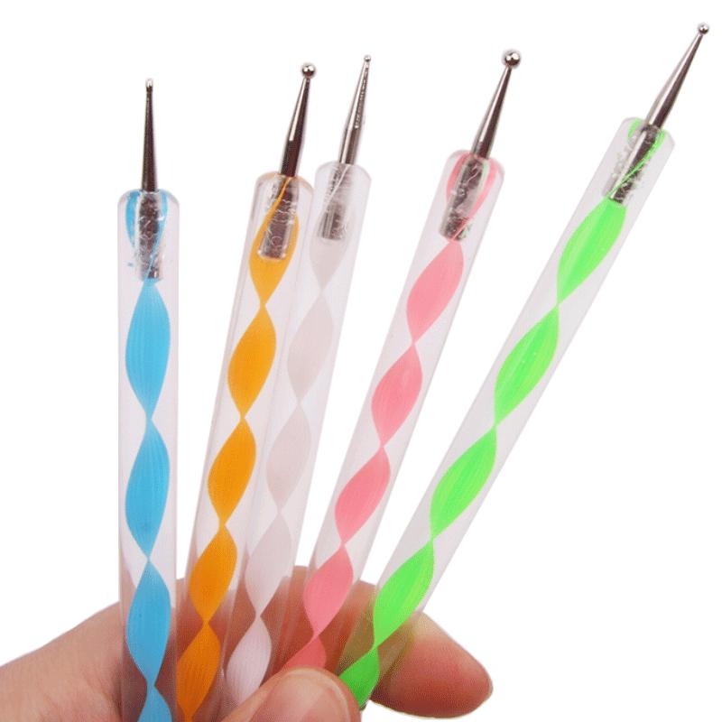 5-Piece Embossing & Dotting Pen Set for Polymer Clay DIY Projects