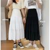 Summer Women's Patchwork Half-body Skirt Literary Fresh Long Skirt High Waist A-line Large Swing Skirt Casual Skirt