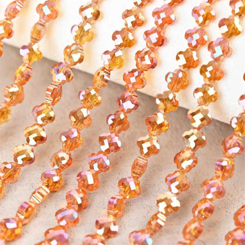 Гальванизированный четырехлистный клевер шерпа бисерные аксессуары для изготовления ожерелий своими руками