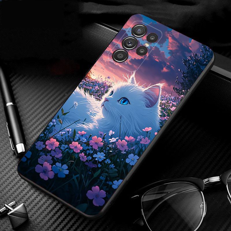 Чехол для телефона Samsung Galaxy S25 S24 S23 S22 S21 Ultra S24 S23 S22 S21 S25 Plus S24 S20 FE Кот