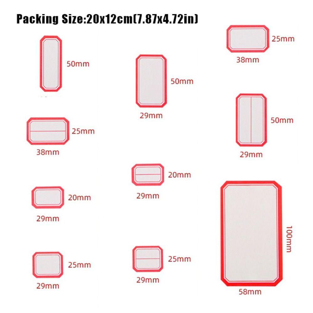 50 листов Цветные наклейки для этикеток Рукописная маркировка цены Клейкая бумага Самоклеящаяся этикеточная бумага Дом