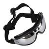 Dog Goggles Wind Proof UV Proof Fog Proof Dog Sunglasses with Adjustable Strap for Outdoor Silver