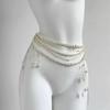 Elegant Pearl Waist Chains Versatile Hip Chain Fashion Body Jewelry  Women