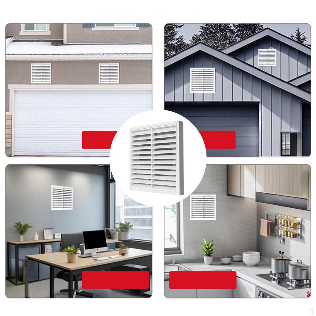 Ventilation Grille Air Exhaust Outlet Return Grill Cover Vent Louver Replaces for Shed