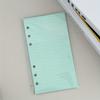 6-hole 40-page A6 Notebook with Color Refill, Grid/horizontal Line/blank Notebook Inner Core
