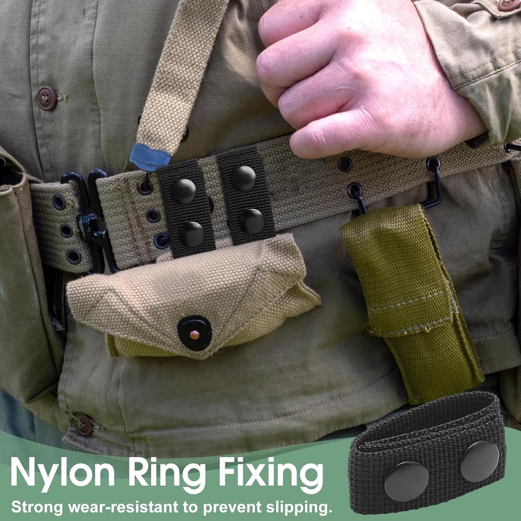 4/8Pcs Tactical Belt Buckle Heavy Duty Belt Keeper Portable Webbing Strap Molle Belt Equipment Accessories Outdoor Sports