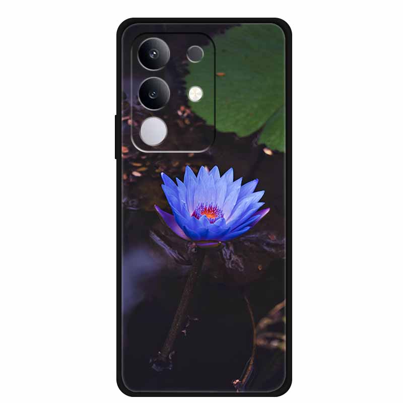 For vivo T4x Cover Silicone TPU Phone Case Funda for vivo T4x 5G V2437 Black Back Bumper Soft Protector Cartoon Anime Cute Capa
