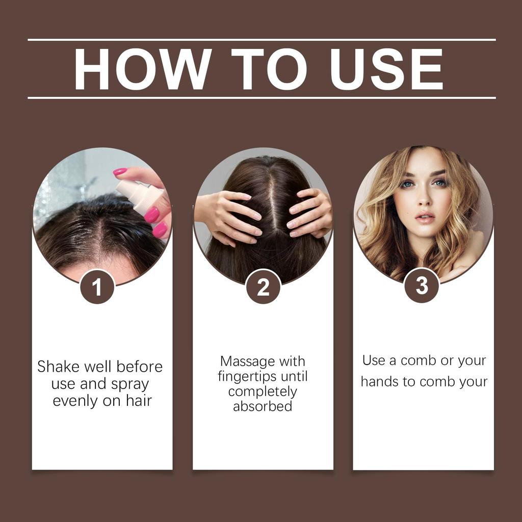 Hoegoa Sea Salt Dry Hair Spray Hair Leave-In Styling Dry Hair Spray Hairspray Refreshing Degreasing Oil Control Lazy Fluffy Smoothing Spray