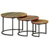 VidaXL Nesting Tables 3 Pcs Solid Reclaimed Wood 353902