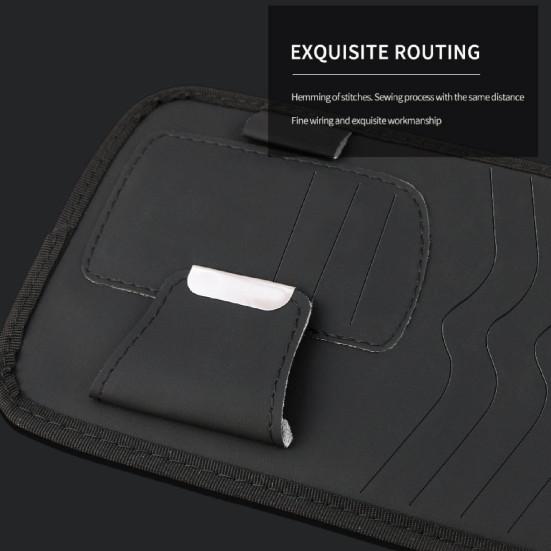 Премиум-футляр для компакт-дисков из прочной искусственной кожи с легким доступом