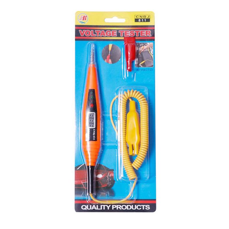 Ручка для проверки зажигания автомобиля. Ручка для проверки цифрового дисплея. Электрический диагностический инструмент.