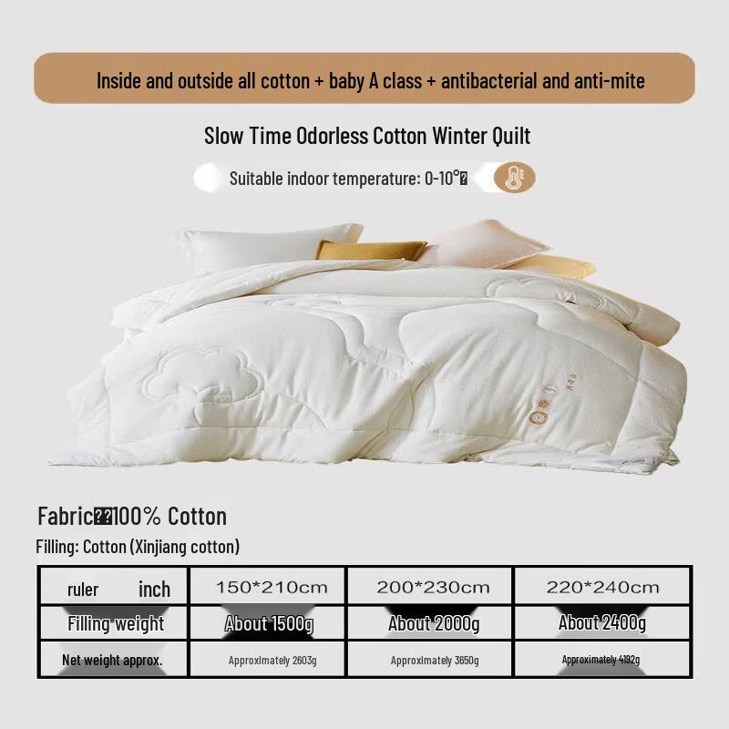 Mercury Home Textiles 100% Cotton Xinjiang Winter Quilt