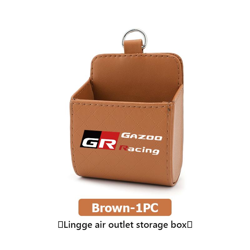 For Toyota Car Air Outlet Storage Box Phone Lipstick Lighter Organizer Crown Yaris Corolla Prius Auris CHR Avalon GR Camry