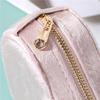 Fashion Heart Shaped Jewelry Box Mini Travel Portable Zipper Jewellery Display Cases For Necklace Ring Earrings Bracelet