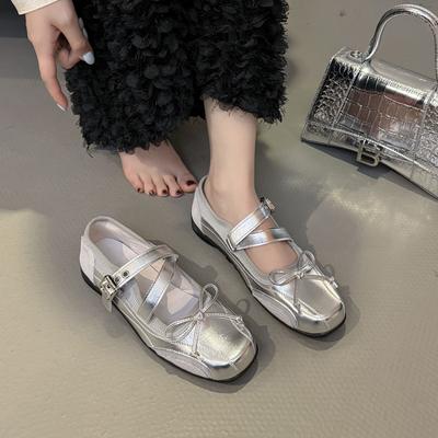 Мода Модные горячо продаваемые Балетки Женские Спортивные Повседневные Бант Обувь для ходьбы Женские Сетчатые Неглубокие Дышащие Кроссовки Лето