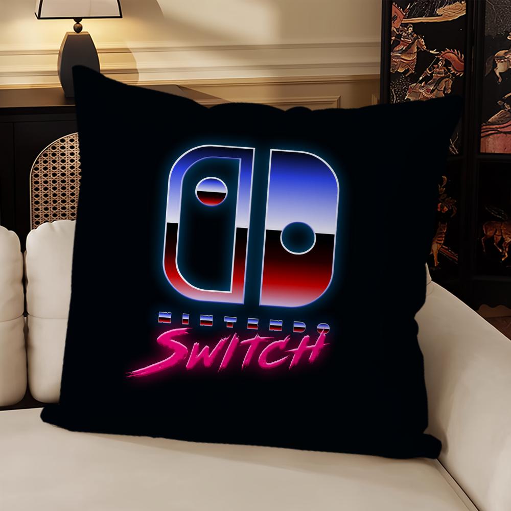 Игра S-Switch Синий Красный наволочка Подушка Гостиная Изголовье Спальня Офис Подушка Подушка Диван Подушка для сна